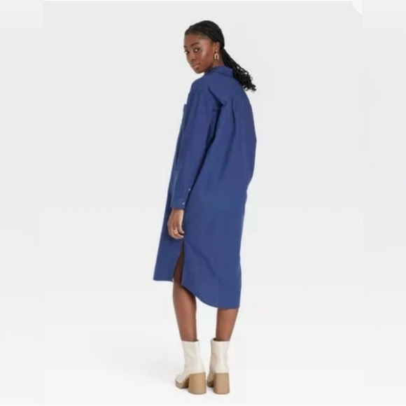 SALE MIDI SHIRT DRESS - Picture 3 of 5